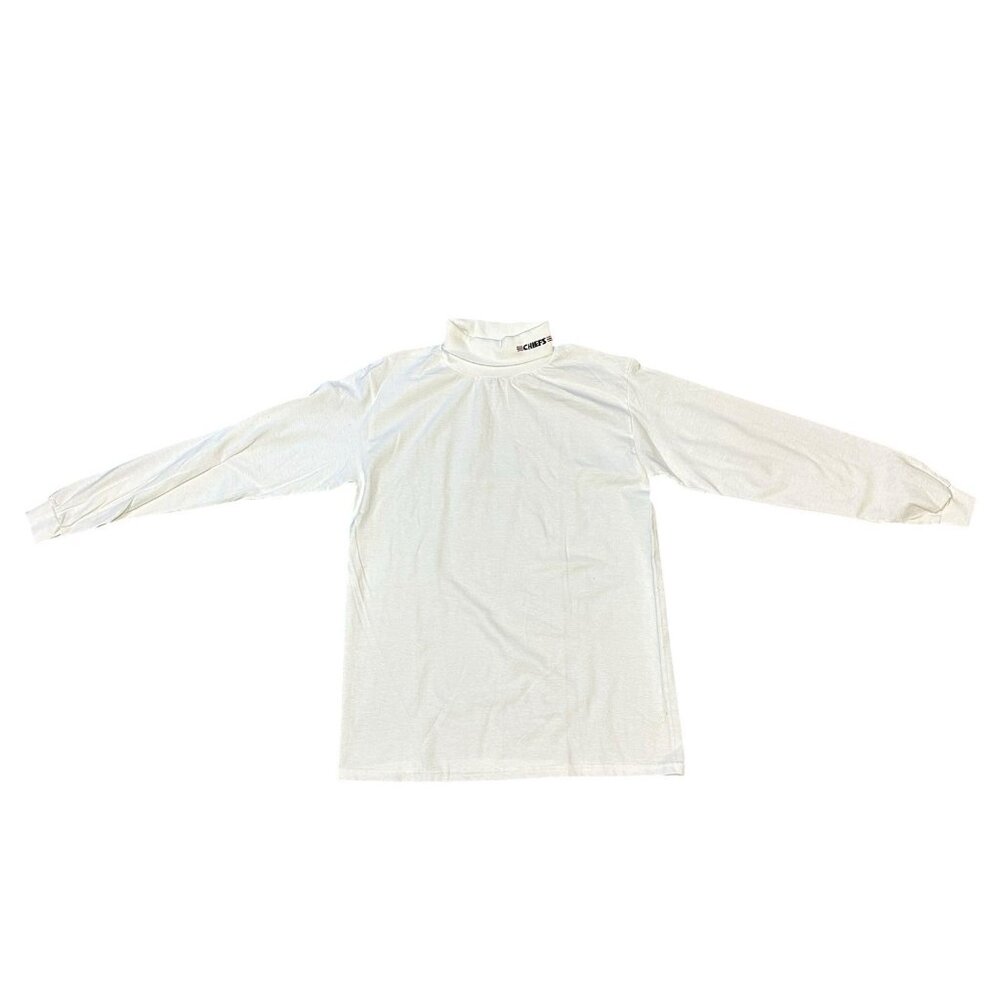 Vintage Men’s White Cotton NFL Chiefs Turtleneck Shirt Size‎ Medium